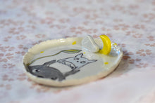 Load image into Gallery viewer, Desert plate - jewellery plate - Handmade desert tray - Totoro
