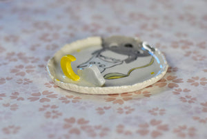 Desert plate - jewellery plate - Handmade desert tray - Totoro