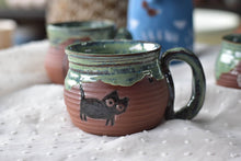 Load image into Gallery viewer, Handmade coffee mug - drippy cat mug - cute mug
