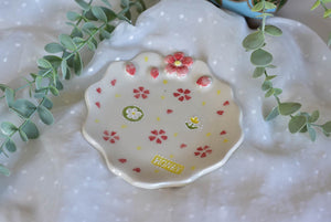 Cherry blossom jewellery plate - Handmade desert tray - HONEY