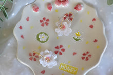 Load image into Gallery viewer, Cherry blossom jewellery plate - Handmade desert tray - HONEY
