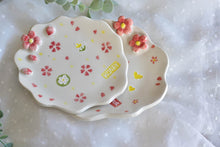 Load image into Gallery viewer, Cherry blossom jewellery plate - Handmade desert tray - HONEY
