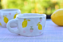 Load image into Gallery viewer, Lemon mug - coffee lover mug (handbuilding)
