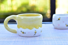 Load image into Gallery viewer, Cute bee mug - coffee lover mug
