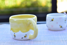 Load image into Gallery viewer, Cute bee mug - coffee lover mug
