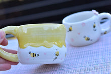 Load image into Gallery viewer, Cute bee mug - coffee lover mug
