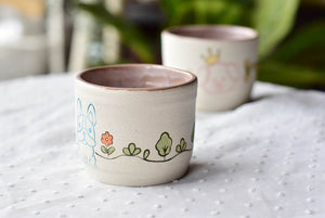 Stoneware puppy mug - cute tableware - tea coffee lover