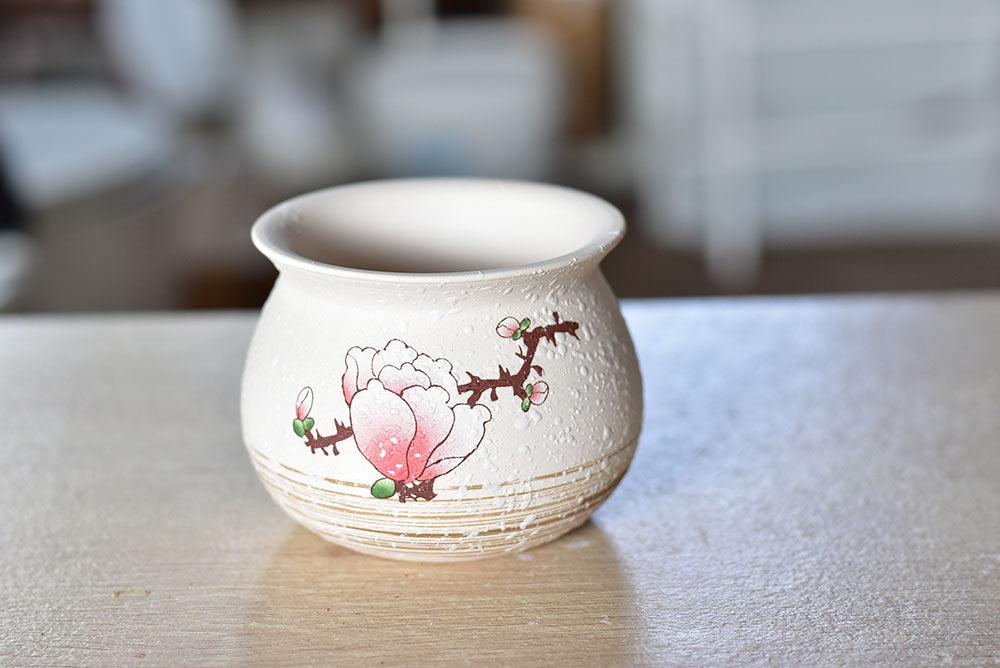 Plum blossom succulent pot - flower ceramic pot