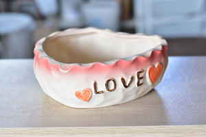 Large heart succulent pot - flower ceramic pot (18.5cm*20.5cm*8cm)