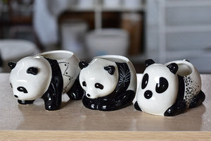 Panda succulent pot - cute animal flower planter