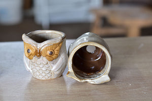 Small owl succulent pot - ceramic pots (6cm*7.5cm)