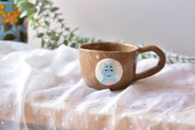 Load image into Gallery viewer, Handmade coffee mug - handpainted hippo mug - coffee lover
