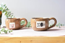 Load image into Gallery viewer, Handmade coffee mug -  Zebra hippo mug - coffee lover
