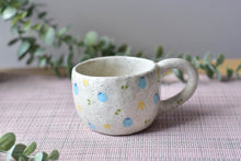 Load image into Gallery viewer, Handmade drippy coffee mug - blueberry coffee mug
