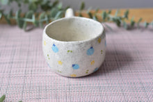 Load image into Gallery viewer, Handmade drippy coffee mug - blueberry coffee mug
