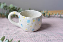 Load image into Gallery viewer, Handmade drippy coffee mug - blueberry coffee mug
