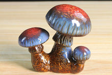 Load image into Gallery viewer, Ceramic mushrooms - home decor - garden decor
