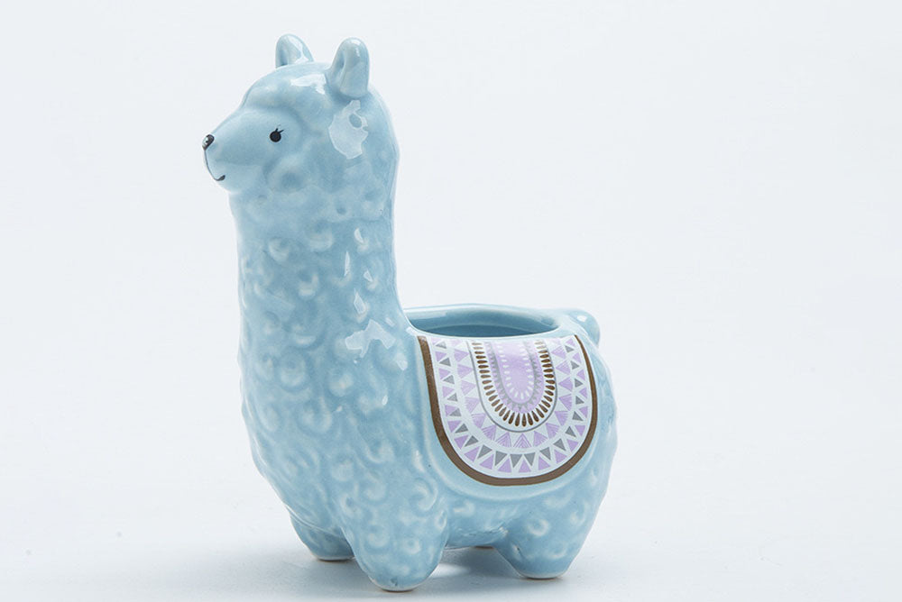 Alpaca succulent pot - animal flower planter (8cm*8cm*15.5cm)