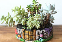 Load image into Gallery viewer, Cement garden succulent pot - flower ceramic pot (21cm*18cm*8cm)
