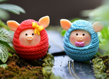 Load image into Gallery viewer, Adorable pig - Miniature pig - Fairy Garden - DIY material - Terrarium material
