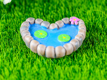 Load image into Gallery viewer, Miniature lotus pond – Fairy Garden - DIY material - Terrarium material
