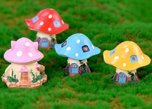 Miniature mushroom house – Fairy Garden - DIY material - Terrarium material