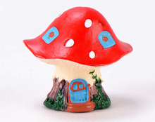 Load image into Gallery viewer, Miniature mushroom house – Fairy Garden - DIY material - Terrarium material
