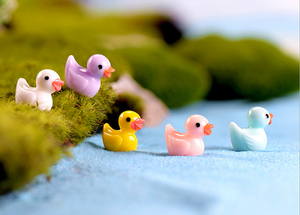 2 × Miniature Duck – Fairy Garden DIY Material