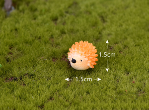 Miniature cat fox hedgehog – Fairy Garden - Animal ornaments