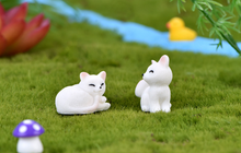 Load image into Gallery viewer, Miniature cat fox hedgehog – Fairy Garden - Animal ornaments
