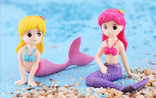 Load image into Gallery viewer, Miniature mermaid – Fairy Garden - DIY material - Terrarium material
