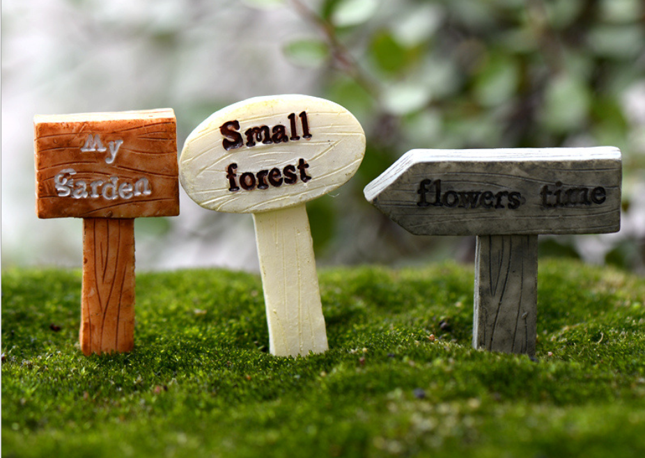 Miniature indicator – Fairy Garden - DIY material - Terrarium material