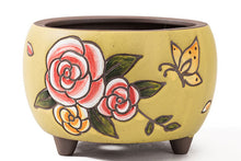 Load image into Gallery viewer, Handpainted succulent pots - flower planters - ceramic pots (13.2cm ×9.6cm)
