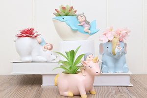 Animal Pots - Cute Planters - Succulent pots - Made of Resin