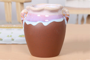 Ceramic pots - designed succulent pots - garden accessory (8.3cm*12cm)