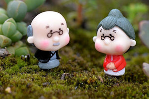 Miniature grandma & grandpa – Fairy Garden DIY Material