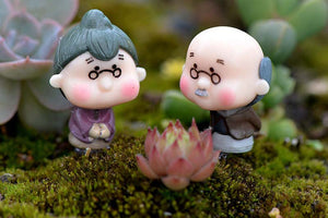 Miniature grandma & grandpa – Fairy Garden DIY Material