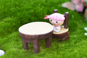 Miniature table & chair – Fairy Garden DIY Material