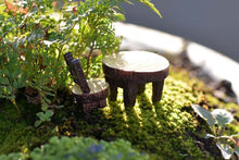 Load image into Gallery viewer, Miniature table &amp; chair – Fairy Garden DIY Material
