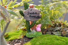 Load image into Gallery viewer, Miniature cactus sign – Fairy Garden DIY Material
