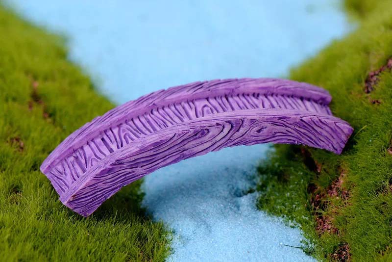 Miniature purple bridge – Fairy Garden DIY Material