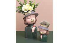 Load image into Gallery viewer, Elegant girl Pots - Flower planters - Resin Planters
