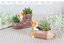 Load image into Gallery viewer, Animal pots - Dog pots - Corgi planters
