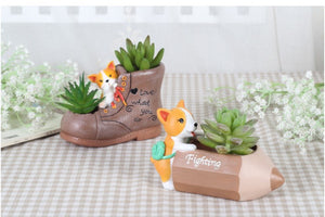 Animal pots - Dog pots - Corgi planters