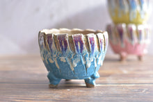 Load image into Gallery viewer, Crackled style pots - round succulent planters (12/13cm × 10/11cm)
