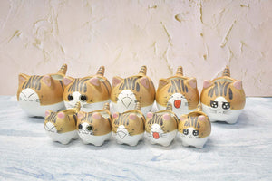 Cute cat succulent pots - flower planters - ceramic pots