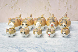 Cute cat succulent pots - flower planters - ceramic pots