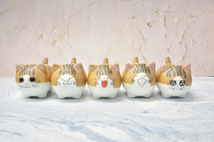 Cute cat succulent pots - flower planters - ceramic pots