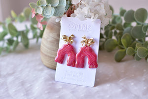 Elegant dangle earrings - polymer clay earrings