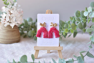 Elegant dangle earrings - polymer clay earrings